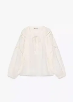 ZARA エンブロイダリーシャツ　XS