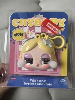 POP MART CRYBABY Earphone Case Gold