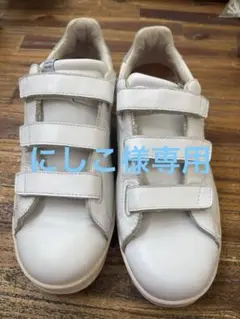 Admiral レザースニーカー ホワイト ベルクロ 28.0cm