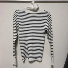 GRL ほぼ未使用 しましまタートルネックニットインナー