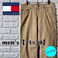 AE107【TOMMY HILFIGER】コーデュロイパンツ【メンズ31×30】