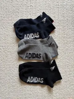 adidas アディダス　靴下　ソックス　黒　ブラック　グレー　紺色　まとめ