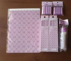 新品未使用　ディズニー商品　紫色　子ども用文具セット　6点セット　定価2596円