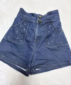 pom ponetteデニムハーフパンツ S (140)