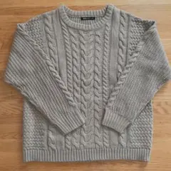 LIPSTAR／リップスター ケーブル編みニット　レディース　ブラウン