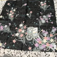 友禅ハンカチ　花柄　和柄