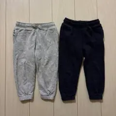 H&M ADORABLES キッズ　スウェットパンツ　2枚セット　100㎝