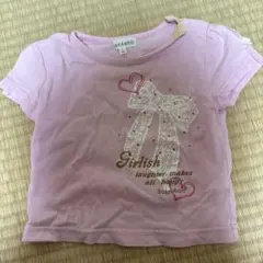 ピンク リボンハート Tシャツのサムネイル