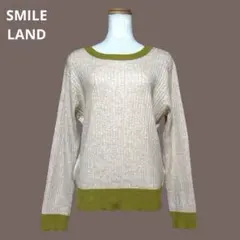 スマイルランド　SMILE LAND　レディース　ニット　3L　ベージュ　新品のサムネイル