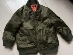 オリーブグリーン ジップアップジャケット 90cm