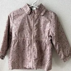H&M74 ピンク花柄　薄手アウター