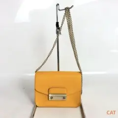 FURLA フルラ メトロポリス チェーン ショルダーバッグ オレンジ