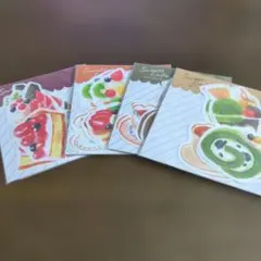♡値下げ不可♡スイーツカフェ ダイカットミニレターセット 4種類
