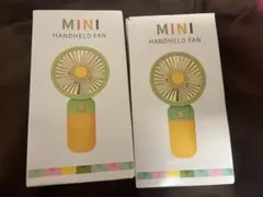 箱潰れアリ MINI HANDHELD FAN ハンディファン 2個セット