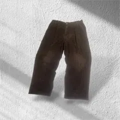 ARM JEANS コーデュロイパンツ ブラウン 32 太畝 ツータック