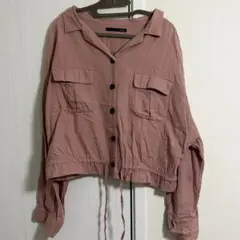 Heather ヘザー y2k ショート丈シャツ ピンク F コットン ショートのサムネイル