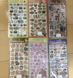 和柄ボンボンドロップシール　6枚セット