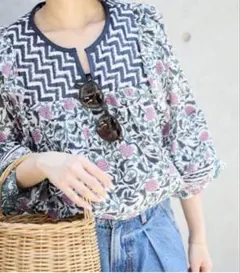 ✳︎slobe iena スローブイエナ　インドパネルブラウス✳︎