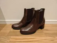 【青空さま専用】EVOL 本皮ヒールサイドゴアブーツ