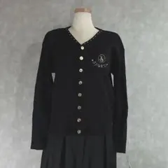 Retro Rhinestone V-Neck Cardigan Bubble
