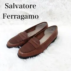 Salvatore Ferragamo ブラウン ローパンプスのサムネイル