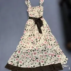 アクシーズ花柄ロングワンピース