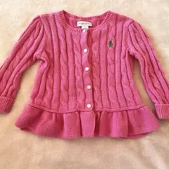 Ralph Lauren ピンク カーディガン 12M