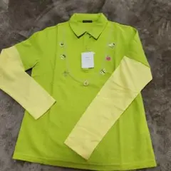 GREEN CLUBS 刺繍付き長袖ポロシャツのサムネイル