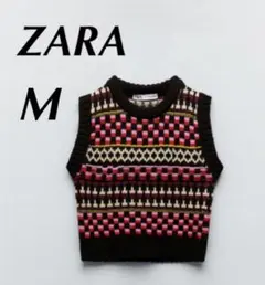 ZARA M ノースリーブニットベスト