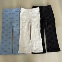 【☆ぽんきち様専用☆】 プティマイン100cm ハート柄ズボン3色セット