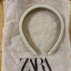 ZARA パール装飾 ヘアバンド