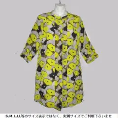 m22782・値下★シルク100チュニックワンピース