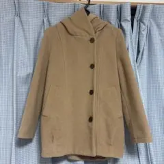 repipi armario レピピ ベージュ フード付き ウールコート