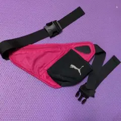 ブーマ　 ランニングポーチ ウエストポーチ 　ピンク黒 メンズレディース兼用