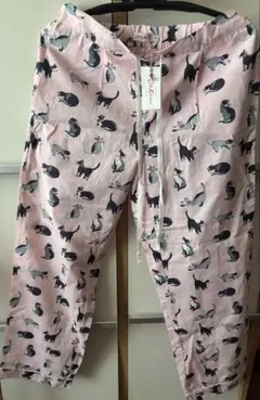 【レア】タグ付きキャスキッドソン 猫柄 部屋着パンツ