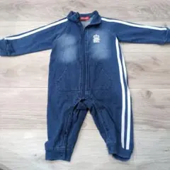 ラスト値下げしました！BABYDOLL ジップアップロンパース 80 ネイビー