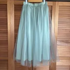 【１回着用、美品】リフレクト♡シフォン重ねスカートのサムネイル