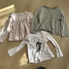 《3点セット》キッズカットソー　100-120㎝　BeBeなど