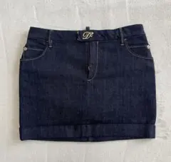 【美品】DSRUARED2 ディースクエアード　デニムスカート 38 ゴールド金