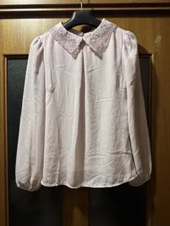 MISCH MASCH レース襟ピンクブラウス