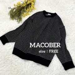 MACOBER マコバー バーズアイニット レディース サイズFREE ゆったりのサムネイル