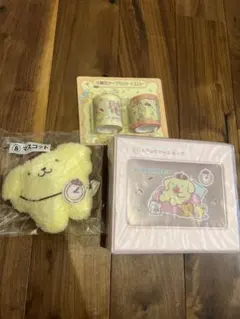 ポムポムプリン トランクケース ピンク　養生テープ　マスコット　当りくじ