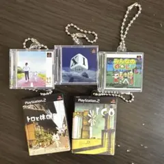 PlayStation ゲームパッケージミニチュアチャーム　5種