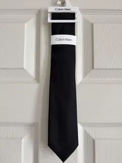 Calvin Klein カルバンクラインネクタイビジネス 無地ブラック
