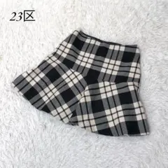 23区 LOCHCARRON ミニ スカート フレア チェック柄 M 20周年