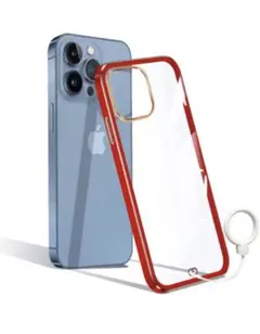 iPhone13ProMax スマホケース 赤