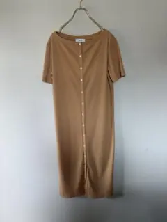 AKTE リブ　ワンピース　ボタン　羽織　美品のサムネイル