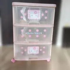 Hello Kitty 3段衣類収納ケース