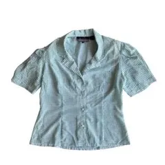 【値下げしました】00's vintage 肩パッド　トップス　レトロ　きれいめのサムネイル
