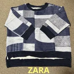 ZARA Trafaluc パッチワーク風 五分袖カットソー S